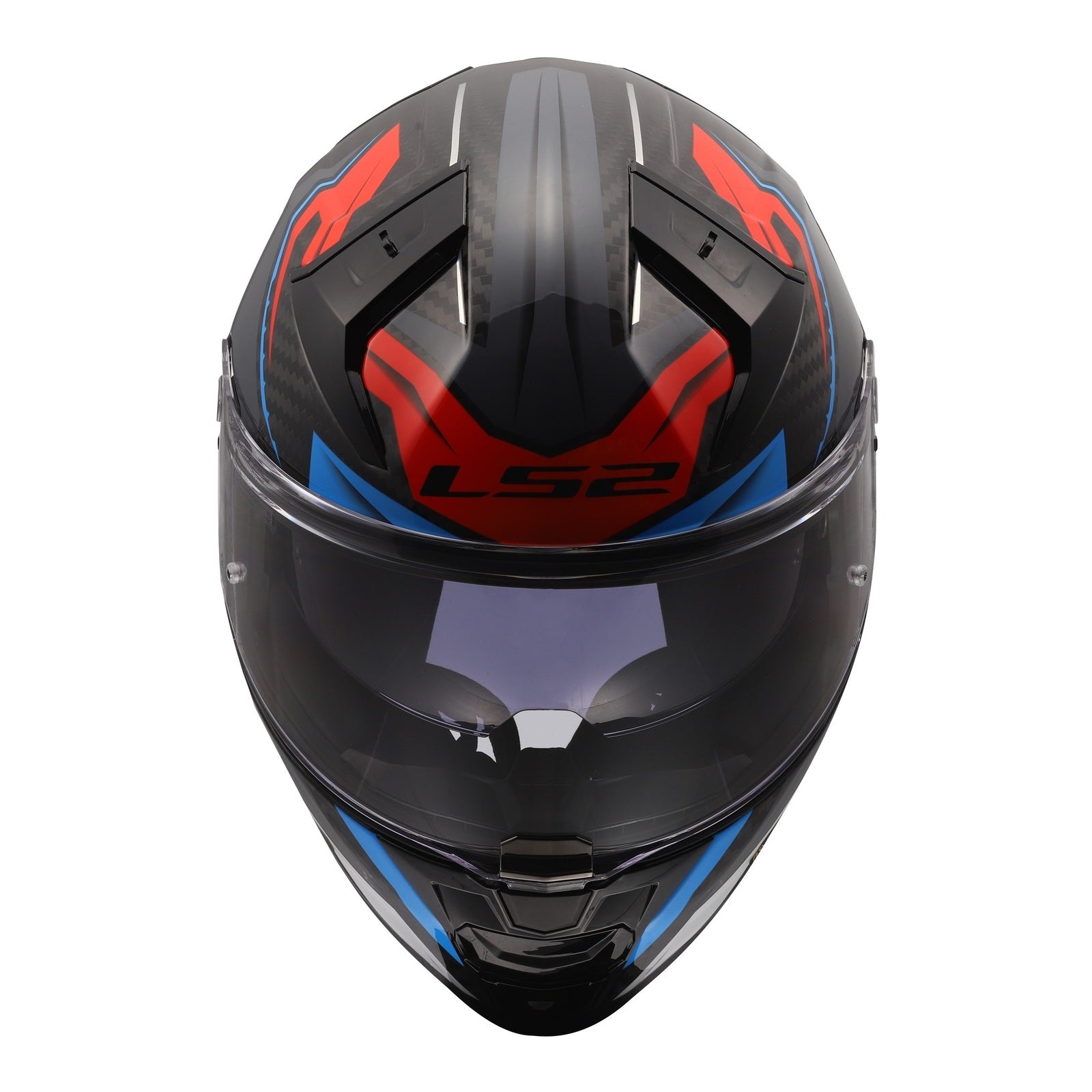 LS2 FF811 Vector II Carbon Savage Helmet - Blue / Red