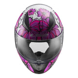 LS2 FF353 Rapid II Helmet - Poppies Pink 06