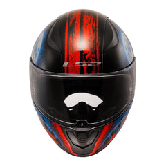 LS2 FF353 Rapid II Zombie - Matte Black / Red / White 06