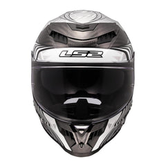 LS2 FF807 Dragon Carbon Enthum Helmet - Black / Silver 06