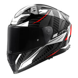 LS2 FF811 Vector IIC Savage Helmet - White / Red / Grey 06