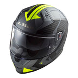 LS2 FF811 Vector II Splitter - Matte Titanium / Hi-Vis Yellow 06