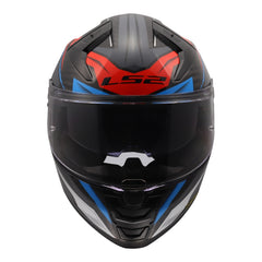 LS2 FF811 Vector II Carbon Savage Helmet - Blue / Red