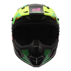 LS2 MX706J COZ Chromatic Junior Helmet - Black / Hi-Vis Pink