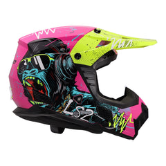LS2 MX706J COZ Gorilla Junior Helmet - Gloss Purple