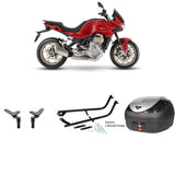 V36 Wizard Silver Topbox Kit MOTO GUZZI V100 MANDELLO 22-23 - M020V36BPSIL