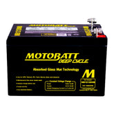 MB12120NB Motobatt Deep Cycle AGM 12ah/C10