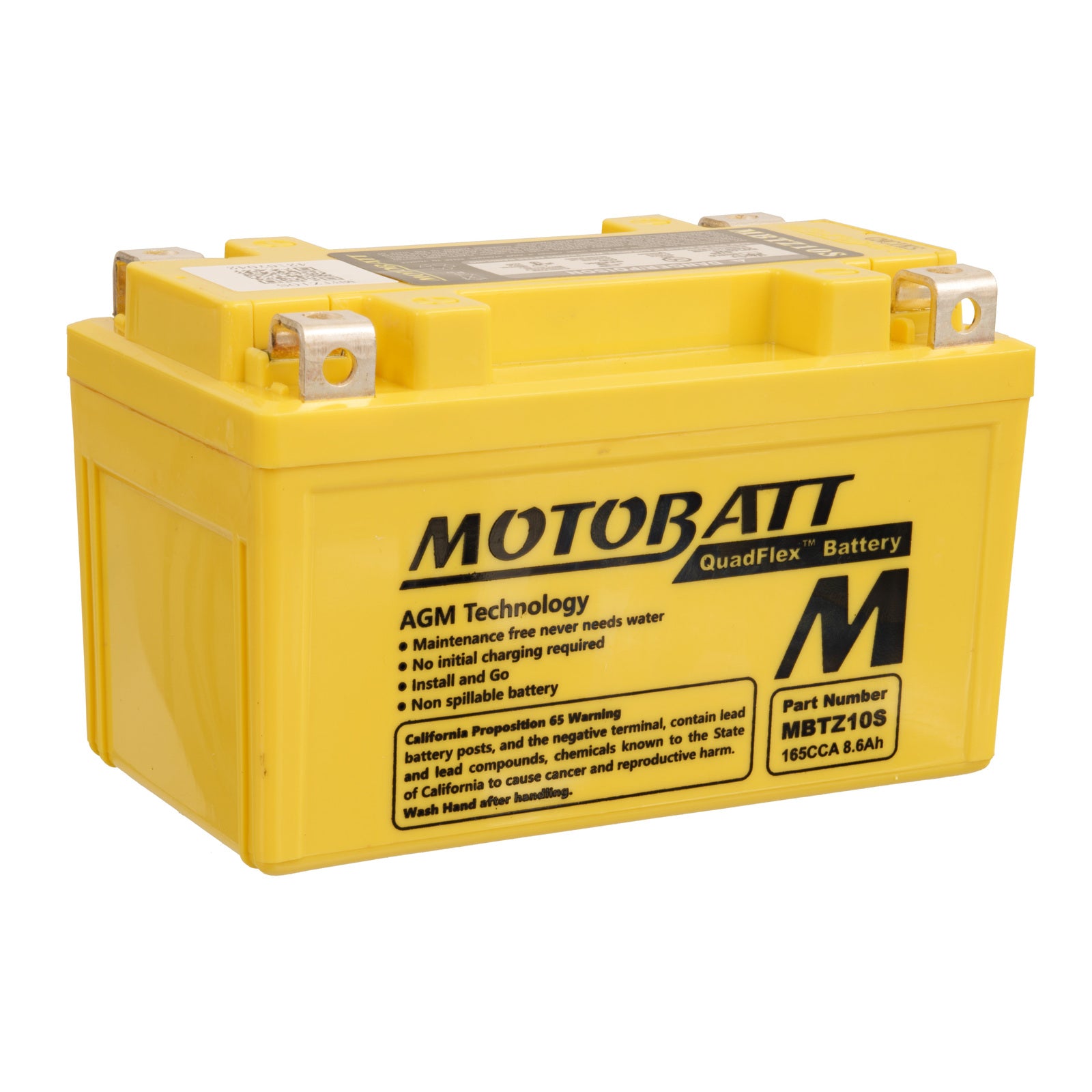 Motobatt Battery Quadflex AGM - MBTZ10S