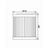 MIW OIL FILTER HU18002 (HF563) APRILIA/HUSQVARNA