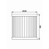 MIW OIL FILTER HY19001 (HF681) HYOSUNG