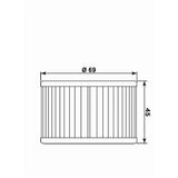 MIW OIL FILTER KY7004 (HF561) KYMCO