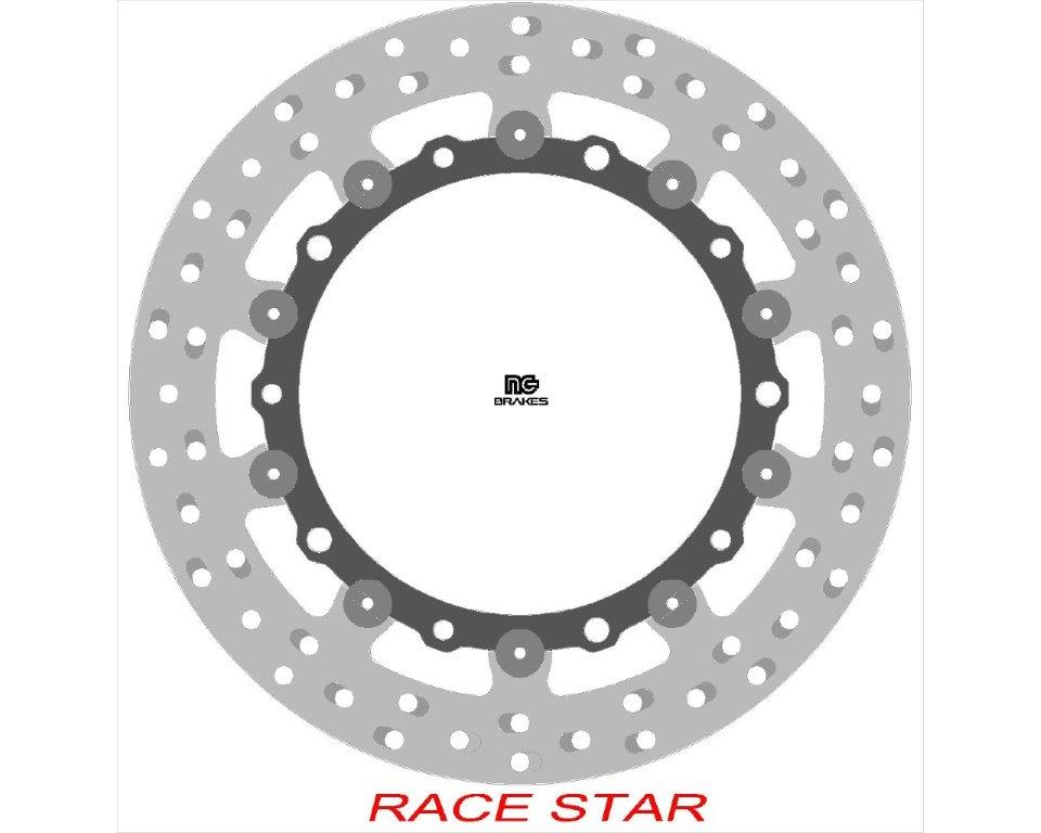 NG Premium Floating Heat Treated Racing Rotor RACE STAR - ZG SERIES - NG2091ZG