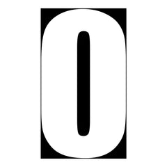 Whites Race Number - White #0 (10 Pack)