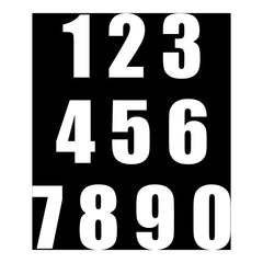 Whites Race Number - White #4 (10 Pack)