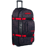 OGIO GEAR BAG - RIG 9800 (WHEELED) DNGR FLAT BLK/RED (2)