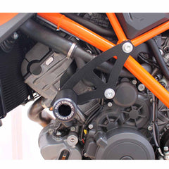 OGGY KNOBBS 1290 SUPER DUKE R 14-19 (Black Knobbs; Steel Brackets) - OK358ST