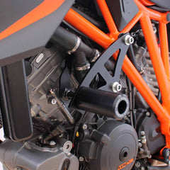 OGGY KNOBBS 1290 SUPER DUKE R 14-19 (Black Knobbs; Steel Brackets) - OK358ST