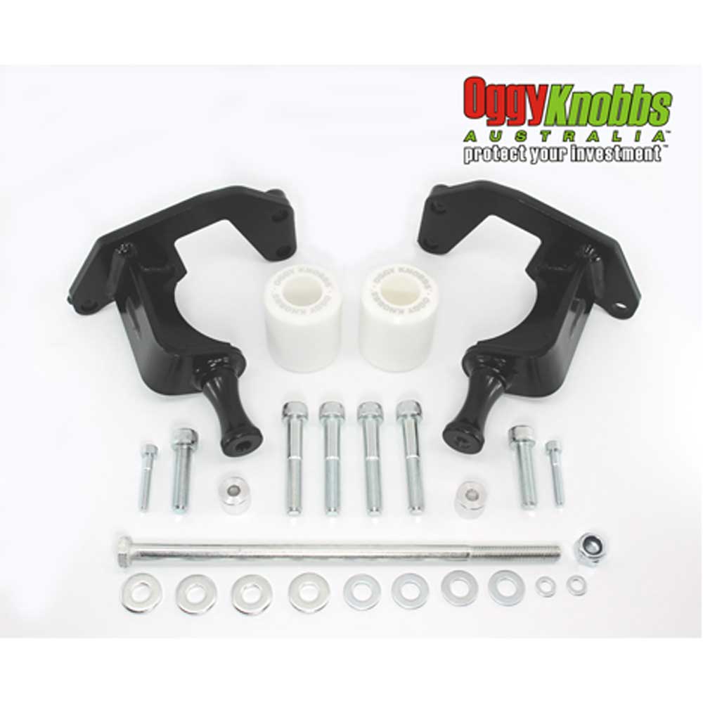 OGGY KNOBB NINJA 250 08-12 (White Knobbs) - OK602