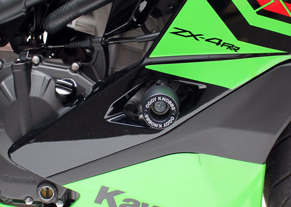 OGGY KNOBBS ZX-4R & ZX-4RR 24-25 (Black Knobbs) - OK666