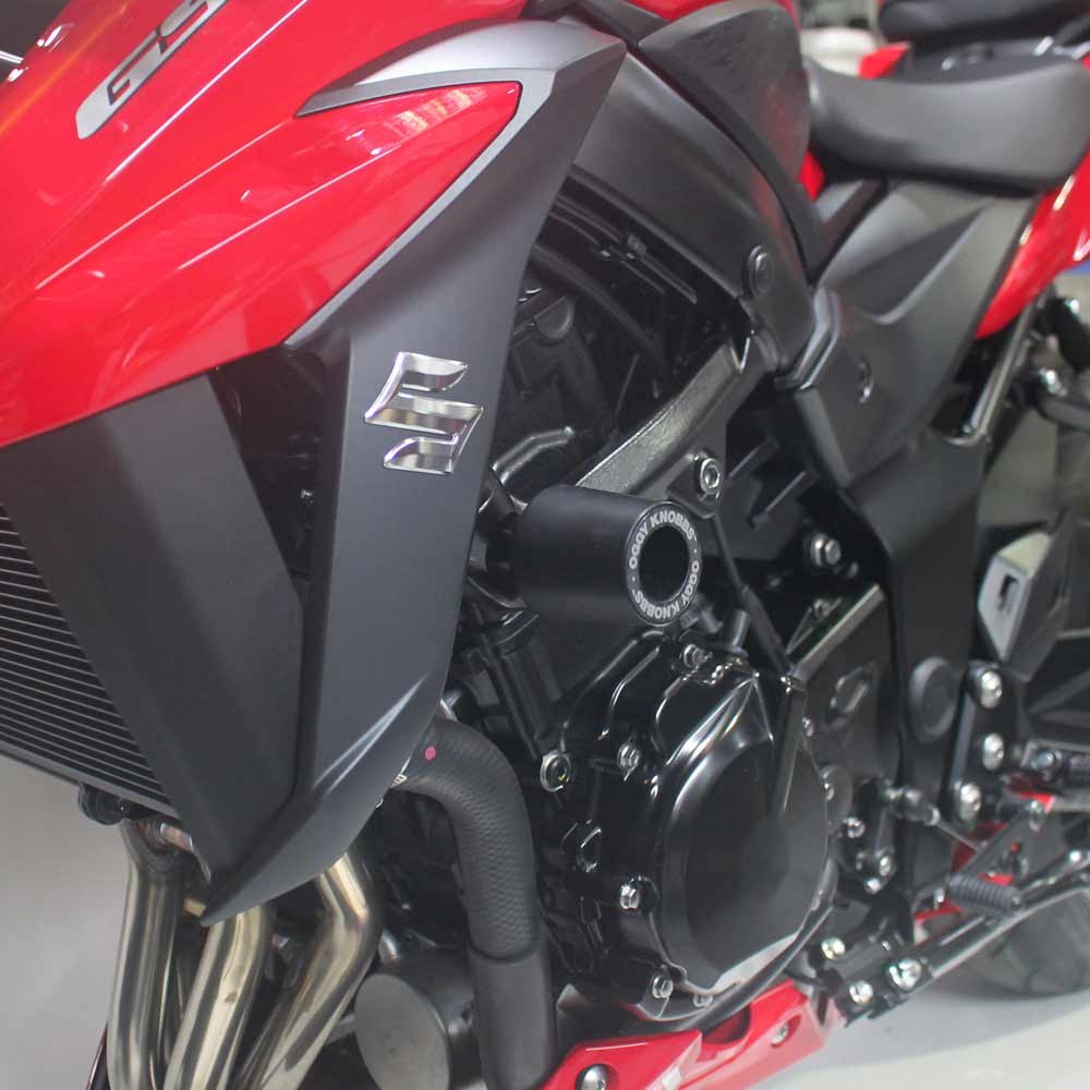 OGGY KNOBBS GSX-S 750 17-23 (Black Knobbs) - OK746