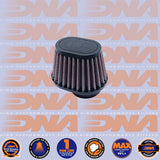 DNA FILTERS RUBBER TOP OVAL CLAMP ON 51mm INLET 68mm LENGTH AIR FILTER - OV-5100