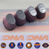 DNA FILTERS RUBBER TOP OVAL CLAMP ON 54mm INLET 68mm LENGTH AIR FILTER x 4 - OV-5404