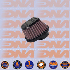 DNA FILTERS RUBBER TOP SPECIAL OVAL CLAMP 54mm INLET 63mm LENGTH AIR FILTER x 4 - OVI-5404