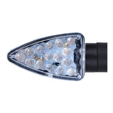 Oxford Arrow Indicator Short Stem Clear Lens - Black