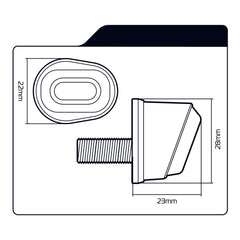 Oxford Dark Eye Micro Indicator Flush Fit
