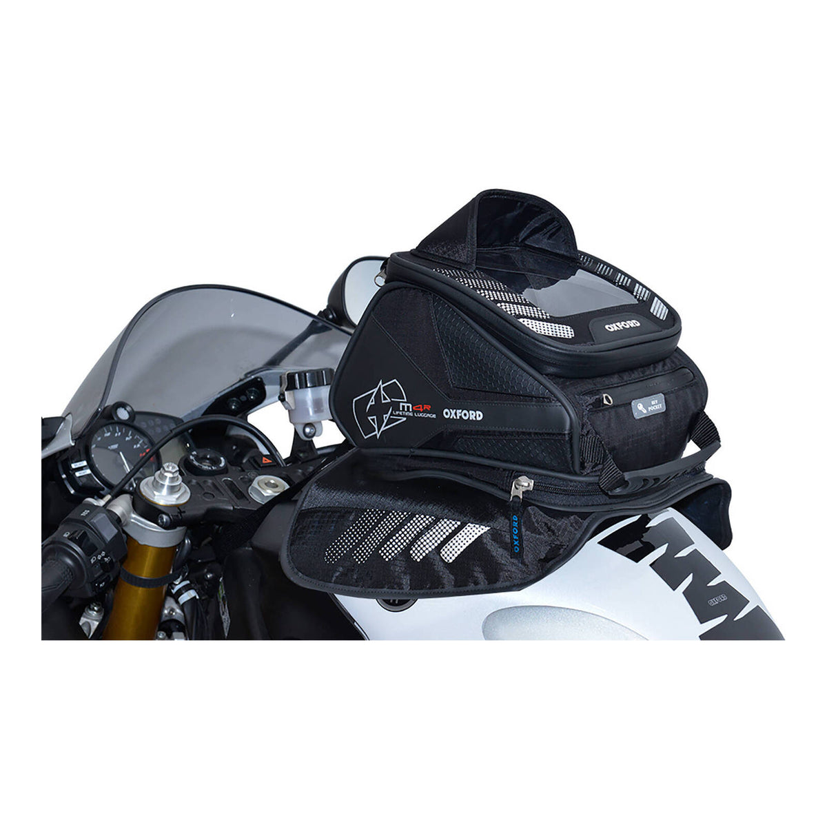 Oxford Tank & Tail Bag Magnetic M4R - Black