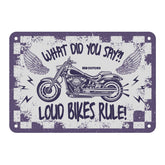Oxford Garage Metal Sign: What Did You Say