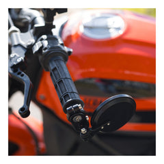 Oxford Fold Away Mirror Black 76mm Diameter