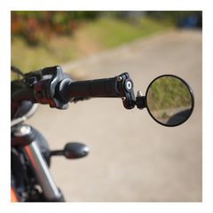 Oxford Fold Away Mirror Black 76mm Diameter