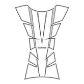 Oxford Sheer Arrow Tank Pad - Silver