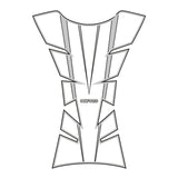 Oxford Sheer Arrow Tank Pad - Silver