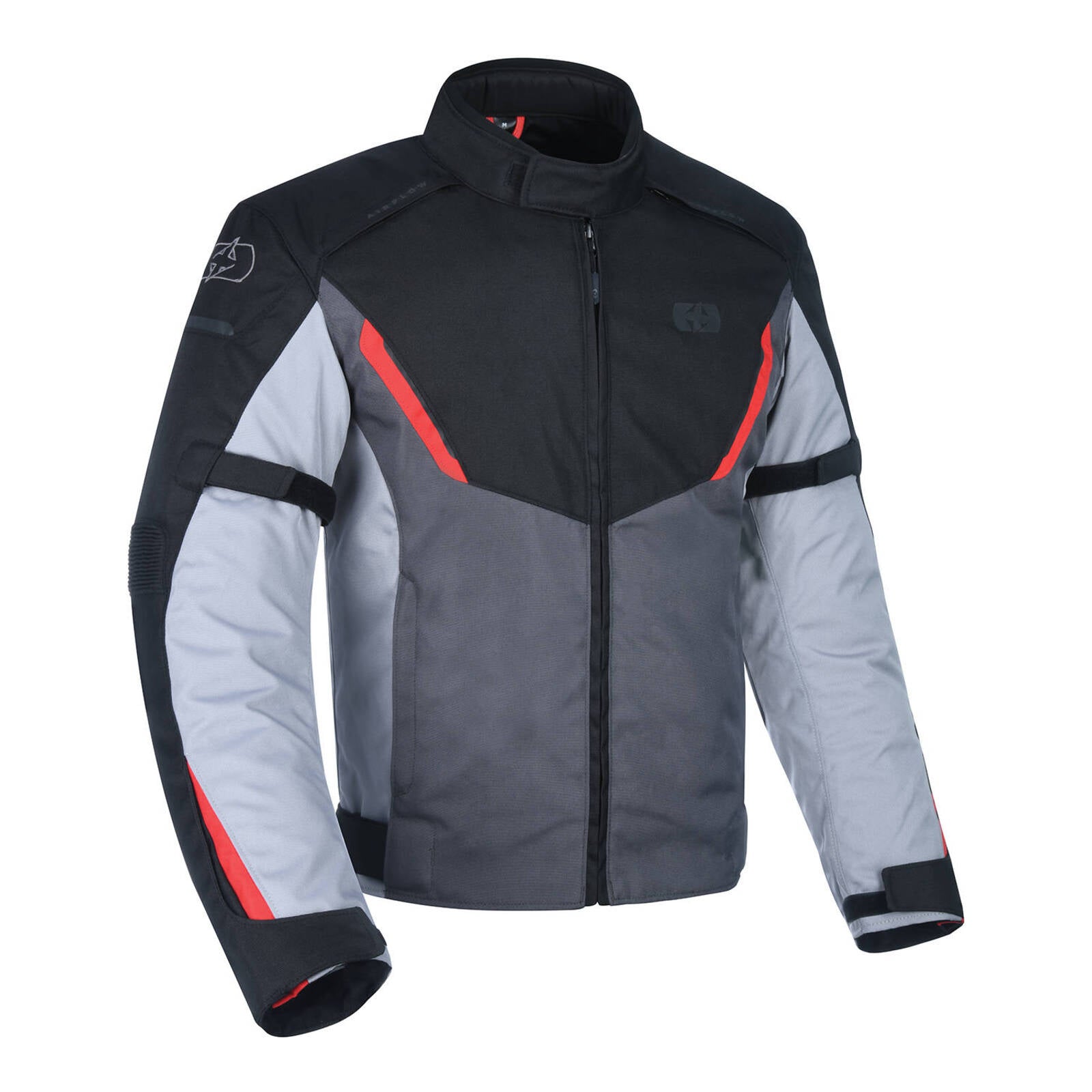 Oxford Delta 1.0 Waterproof Jacket - Black / Grey / Red