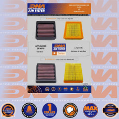 450 CL-C, MT, NK, SR, SR-S 23-25 - DNA AIR FILTER - P-CF45S23-01