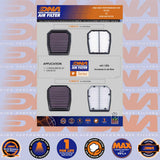 DL 800 (V-STROM), GSX-8R & GSX-8S 23-25 - DNA AIR FILTER - P-S8E23-01