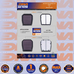 DL 800 (V-STROM), GSX-8R & GSX-8S 23-25 - DNA AIR FILTER - P-S8E23-01