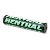 RENTHAL SX BAR PAD 10 INCH 240mm BLK/WHT/GRN - GRN FOAM (P286)