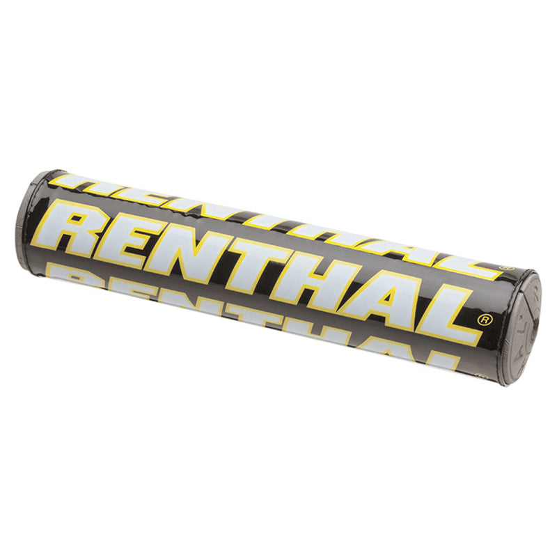RENTHAL SX BAR PAD 10 INCH 240mm BLK/WHT/YEL - GRY FOAM (P287)