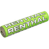 RENTHAL SX BAR PAD VINTAGE 10 INCH 240mm GRN/BLK/WHT - GRY FOAM (P357)
