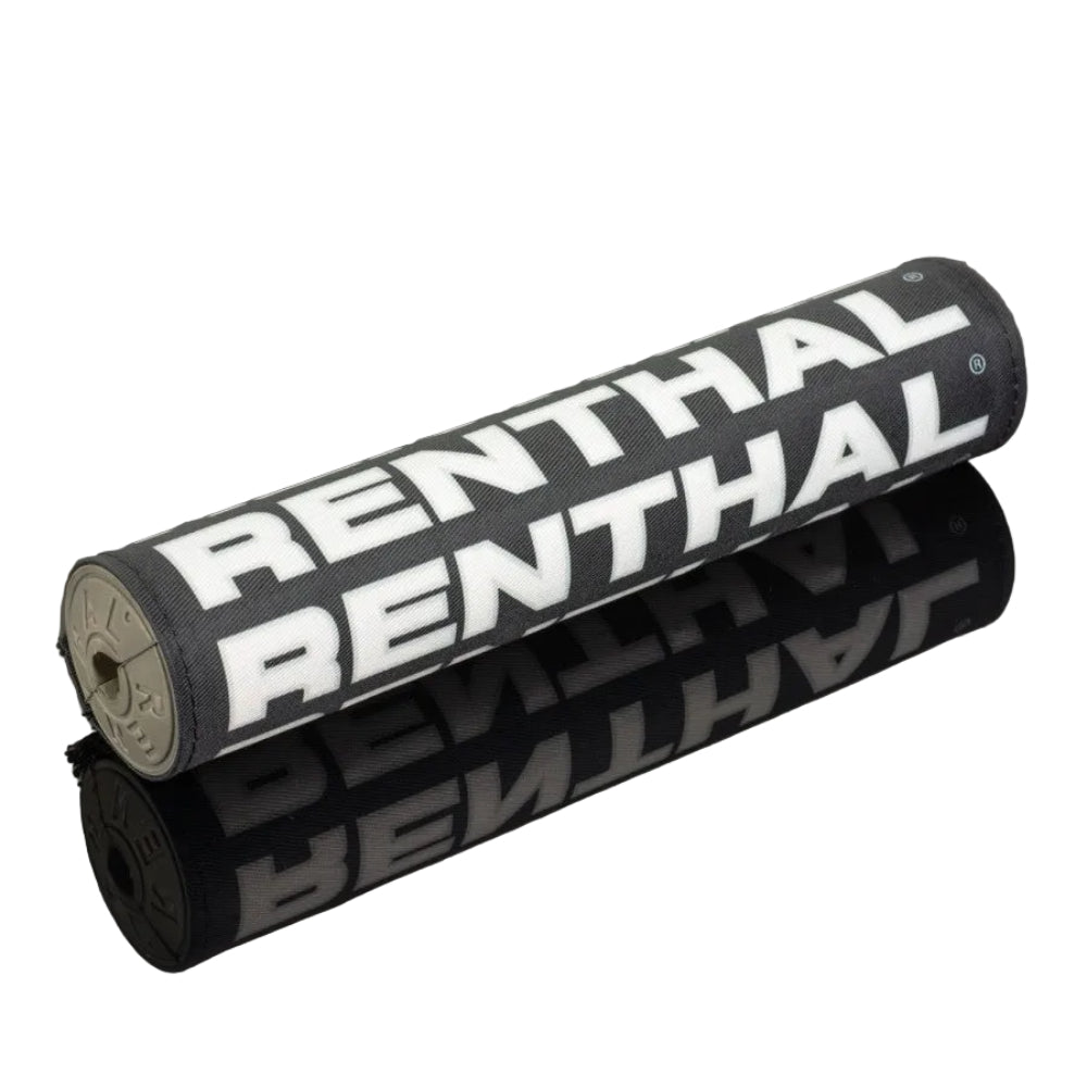 RENTHAL SX BAR PAD VINTAGE 10 INCH 240mm BLK/SIL/WHT - GRY FOAM (P359)