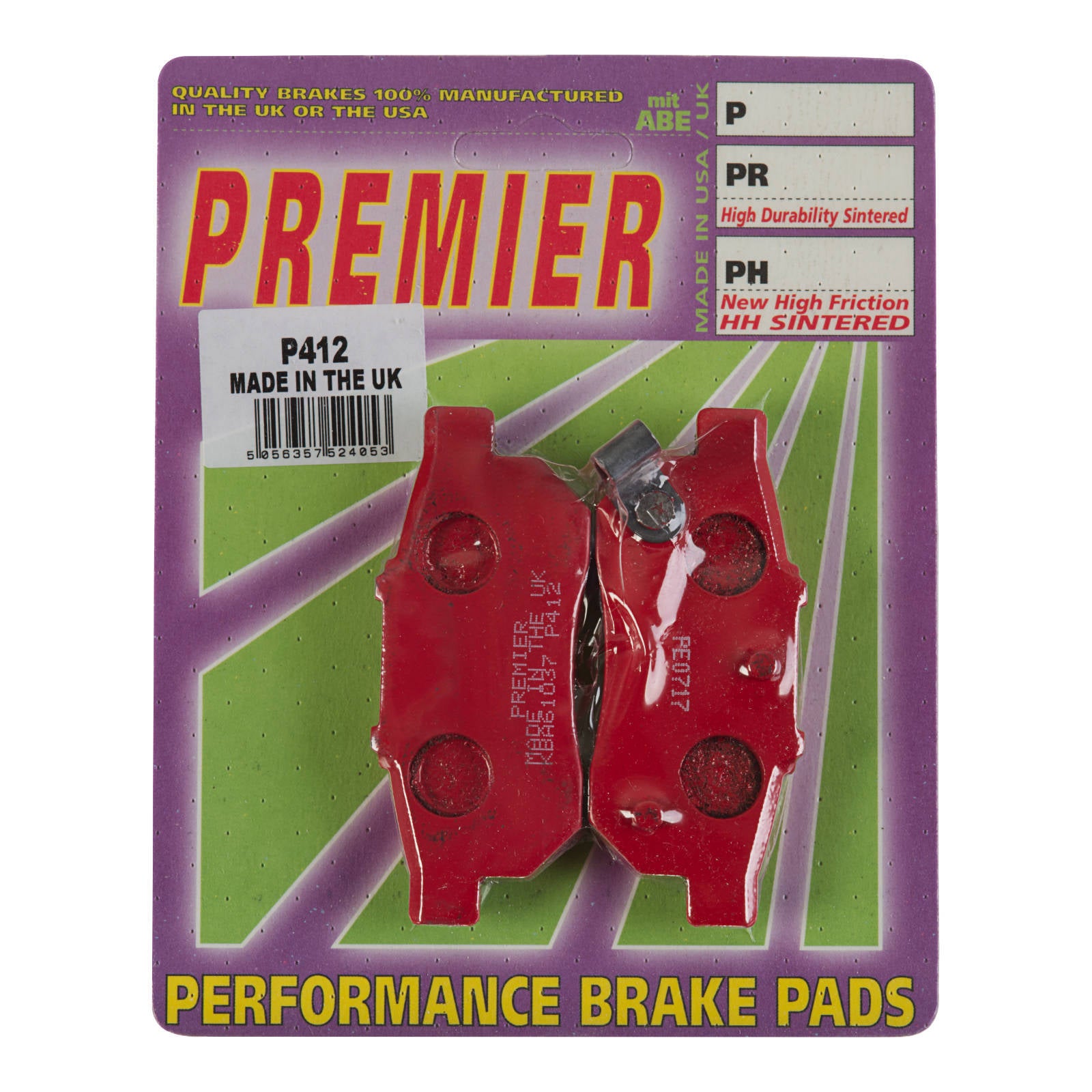 Premier Brake Pads - P Organic Standard