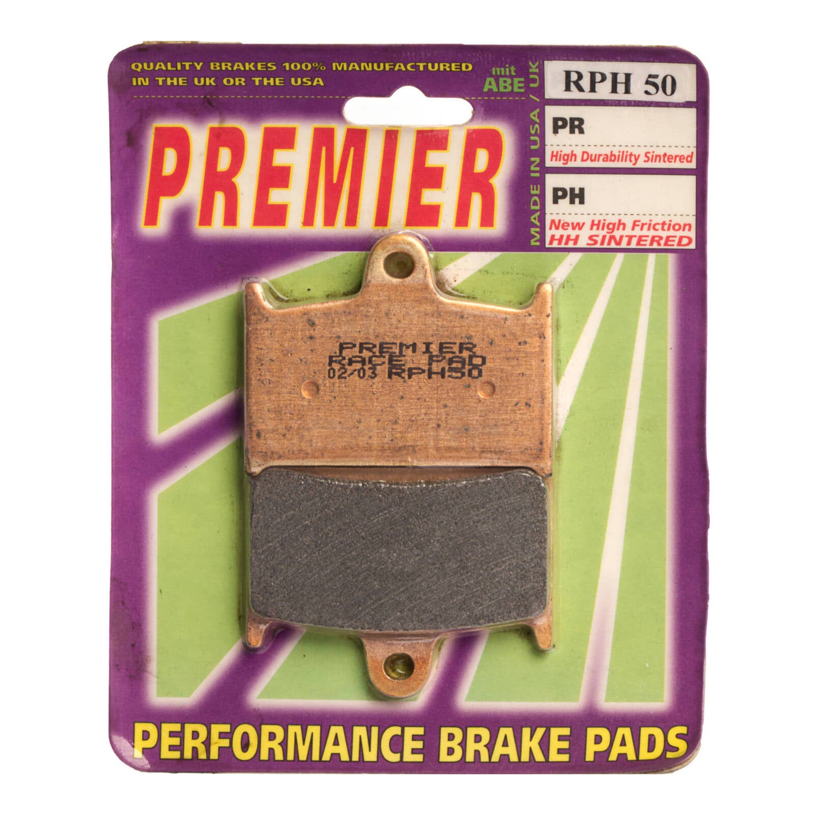 Premier Brake Pads - RPH Sintered Racing Only