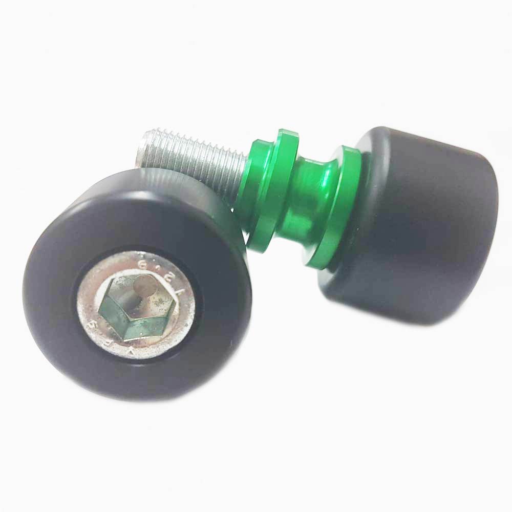 OGGY KNOBBS REAR PICK UP SPOOLS WITH PROTECTOR - M10 x 1.25 GREEN - PUP10GRN