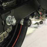 OGGY KNOBBS REAR PICK UP SPOOLS WITH PROTECTOR - M10 x 1.25 + 15mm spacer SILVER - PUP10L15SIL
