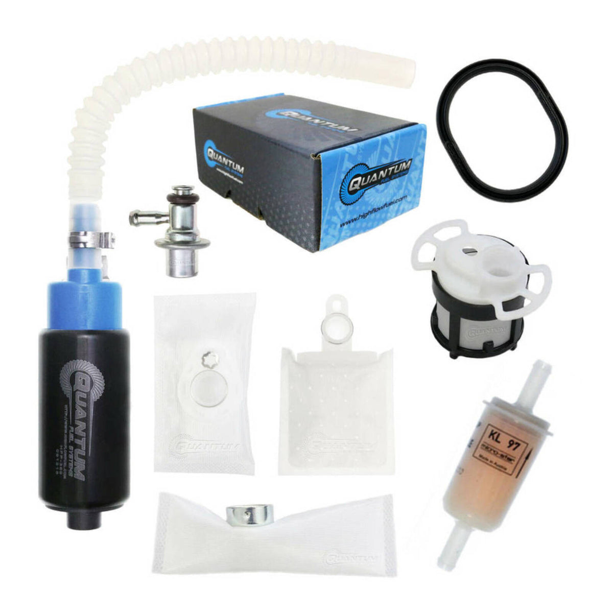 Quantum In-tank EFI Fuel Pump with Regulator, Tank Seal, Filter