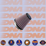 DNA FILTERS RUBBER TOP ROUND CLAMP ON 44mm INLET 64mm LENGTH AIR FILTER - RO-4400