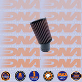 DNA FILTERS RUBBER TOP ROUND CLAMP ON 60mm INLET 20 DEG. 100mm LENGTH AIR FILTER - RO-6020-100